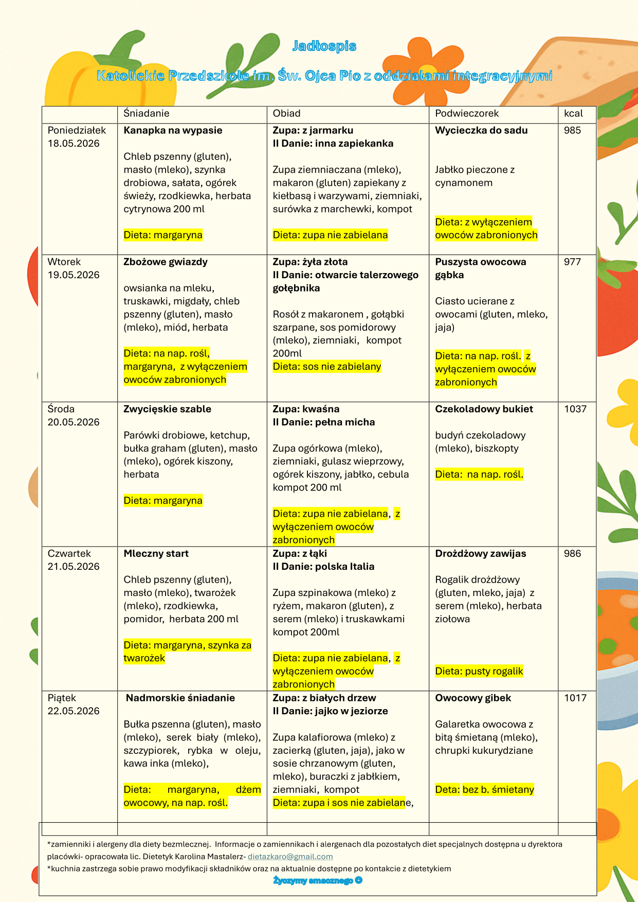 jadłospis 18-22.06.2026